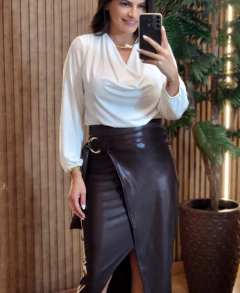 Blusa Fluit Gola Boba Manga Longa