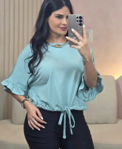 Blusa Keith Manga Solta Viscolycra