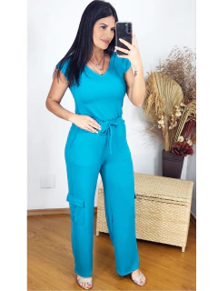 Conjunto Pantalona Cargo moletinho - Tati Perale Modas 