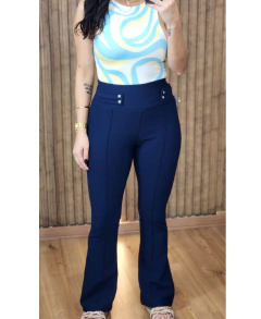 Calça Maria Flare Tecido Pop