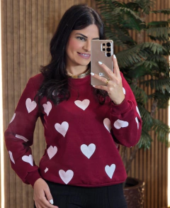 Moletom de Coração Flanelado - comprar online