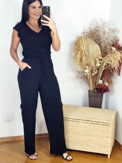 Conjunto Pantalona Cargo moletinho