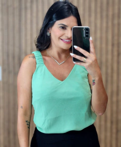 Regata Cibele Crepe Duna - Tati Perale Modas 