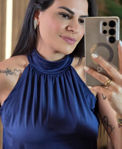 Blusa Luanda Gola choker Fluit - Tati Perale Modas 