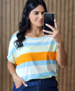 Blusa Eddy Listras com Manga - Tati Perale Modas 