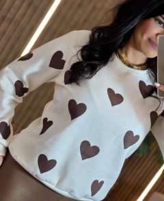 Moletom de Coração Flanelado na internet