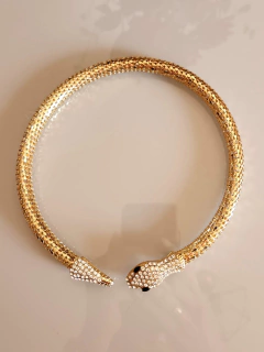 Colar Serpente com pedraria - comprar online