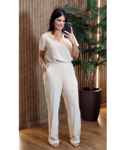 Imagem do Conjunto Pantalona Julia Crepe Duna