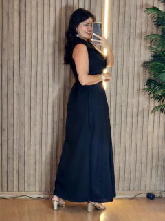 Imagem do Vestido Longo linho com Gola