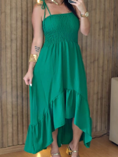 Vestido Calda Em Crepe Duna - Tati Perale Modas 