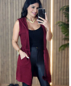 Colete Tricô Modal na internet