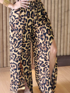 Calça Pantalona com fenda - Tati Perale Modas 