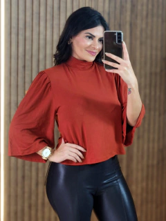 Blusa Princesa Croped Viscolycra - Tati Perale Modas 