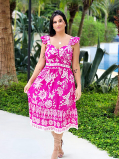 Vestido Laura Viscolinho Mid Com Bojo - loja online