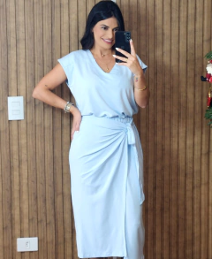 Conjunto Flora Saia Transpassada Viscolycra na internet