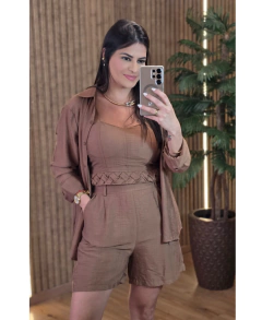 Conjunto Lua 3 Peças Bermuda na internet