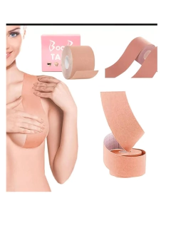 Fita Sutiã Levanta Seios Peito Adesivo 5metros Discreto Boob Tape Up - comprar online