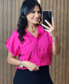 Camisa de Linho Emma - Tati Perale Modas 