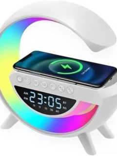 Luminária Rgb G Speaker Smart Despertador Caixa de Som e Carregador