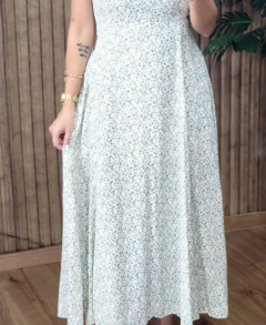 Vestido Longo Flora Viscolinho