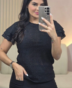 Blusa Lesse Babado na Manga na internet