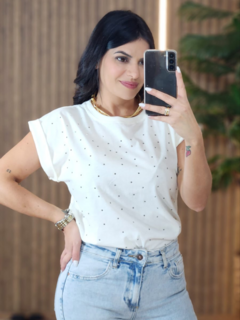 Imagem do Blusa Brilho com Manga Japonesa