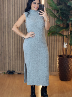 Vestido Longo Mousse gola Alta - comprar online