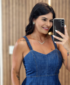 Vestido Bailarina Jeans Fino - comprar online