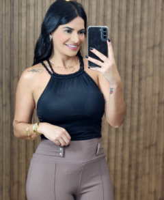 Calça Maria Flare Tecido Pop - Tati Perale Modas 