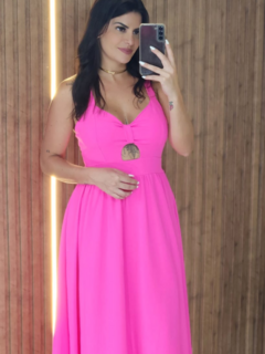Vestido Ingrid Thais No Tecido Crepe Duna na internet