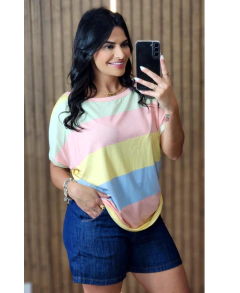 Blusa Eddy Listras com Manga - Tati Perale Modas 