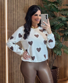 Moletom de Coração Flanelado na internet