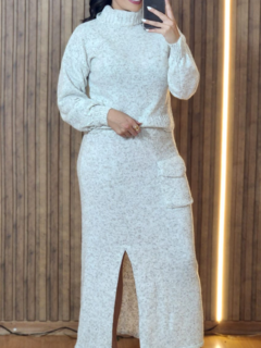 Conjunto Mousse Saia Longa - loja online