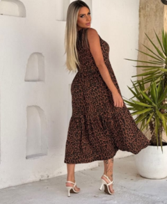 Vestido Bruna Viscolycra Animal Print Regata na internet