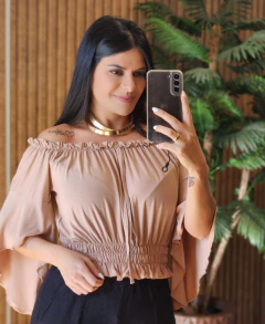 Blusa Ciganinha Viscolycra Com Mangas - comprar online