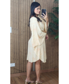 Vestido Bata Viscolinho Mel