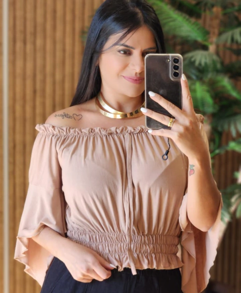 Blusa Ciganinha Viscolycra Com Mangas