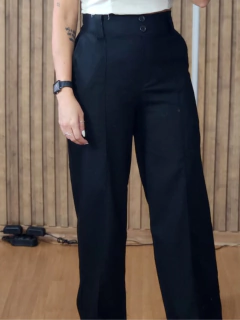 Calça pantalona de Linho Jully - Tati Perale Modas 
