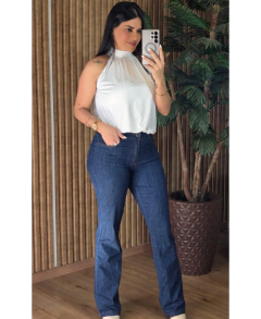 Calça Flare Jeans Molinho Com bolsos - loja online