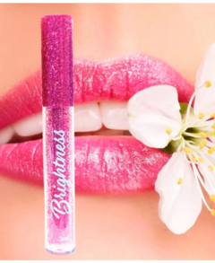 Lip Gloss Brightness Super Brilho Labial com Glitter Longa Duração 6 Cores Bella Femme na internet