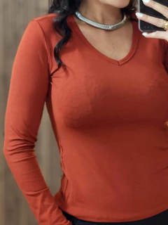 Blusa Segunda Pele Gola V