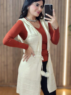 Colete Tricô Modal - Tati Perale Modas 