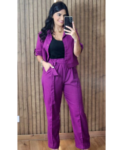 Conjunto Nicole Linho - Tati Perale Modas 