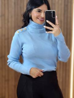 Imagem do Blusa botões Tricô Modal