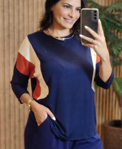 Blusa Duda Manga 3/4 Viscolycra - comprar online