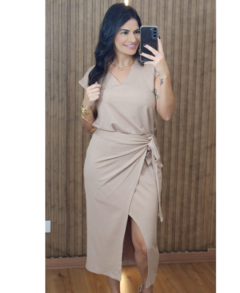 Conjunto Flora Saia Transpassada Viscolycra - comprar online