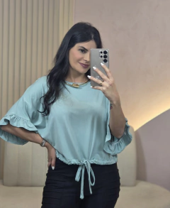 Blusa Keith Manga Solta Viscolycra - Tati Perale Modas 