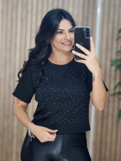 Imagem do Blusa Canelada Plu com Brilho