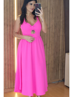 Vestido Ingrid Thais No Tecido Crepe Duna