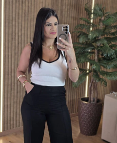 Body Canelado Bicolor - loja online